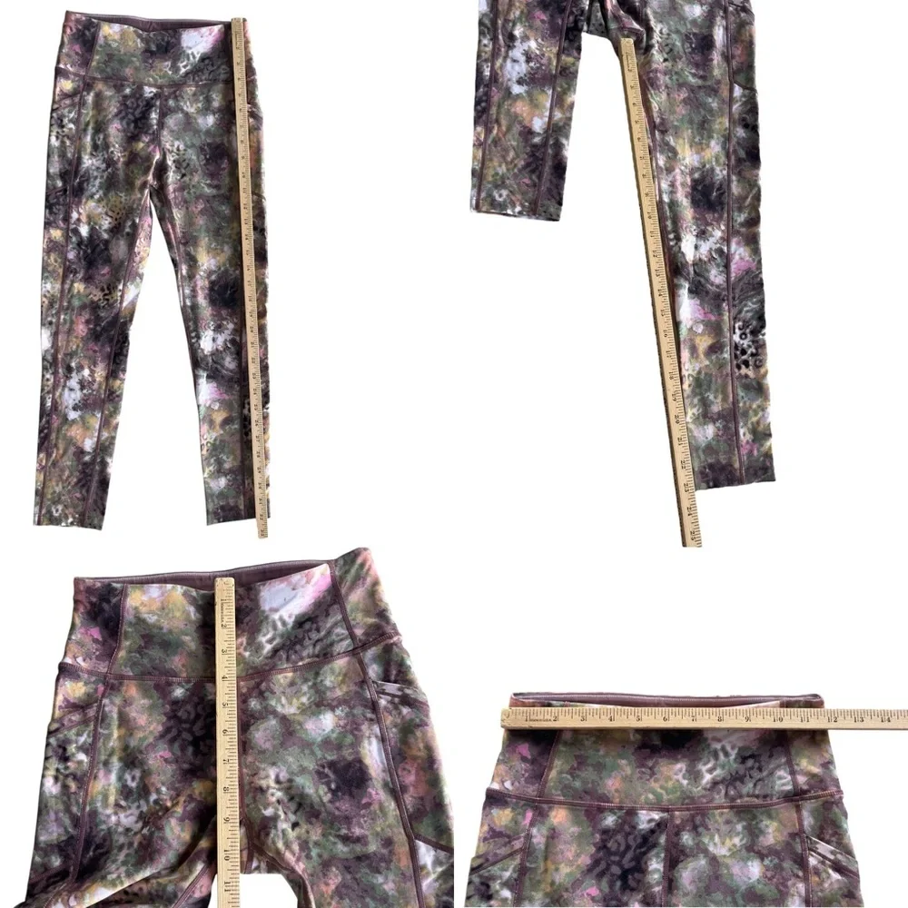 Calvin Klein Performance Wick Women’s S Jungle Trek Print High Rise Crop Legging